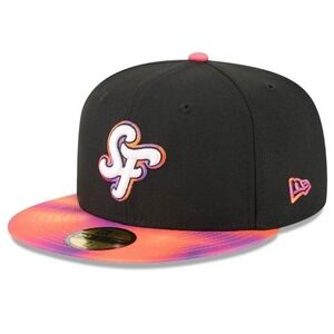 New Era San Francisco Giants City Connect 59FIFTY Fitted Hat Cap L/XL Black MLB